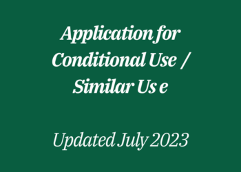 Application for Conditional Use