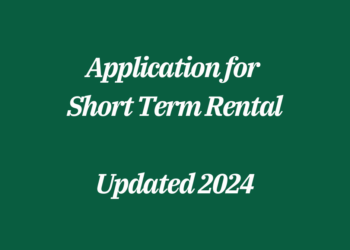 Application for Short Term Rental