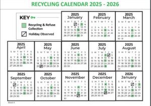 2526 Recycling and Rubbish Calendar